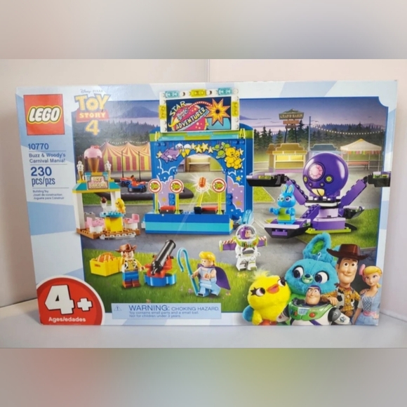 Lego 10770 Toy Story 4 Buzz & Woody's Carnival Mania! NWT Building Toy Set